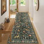 DUKINO 3x8 Runner Rug, Animal Washable Runner Rug by DUKINO