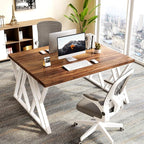 LITTLE TREE 55 Inch Large Simple Industrial Computer Desk Study Writing Table - Image 6