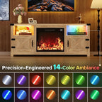 YESHOMY LED Fireplace TV Stand - Image 3