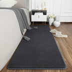 2x8 Runner Rug for Hallway, Long Runner Rugs Non Slip, Dark Grey | Soft - Image 3