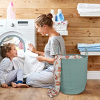 XUANGUO Cotton Rope Laundry Basket Hamper - Image 4