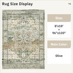 Soalmost Washable Area Rug 8x10 Large Soft Rugs - Image 4