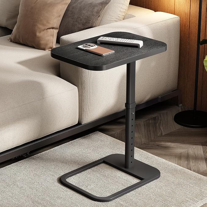 Kitstorack TV Tray Table, Adjustable Height & Rounded Metal Corners, Snack Table - Image 9