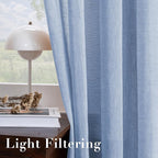 H.VERSAILTEX Linen Curtains 90 inches Long Linen Curtains/Natural Linen Blended - Image 5