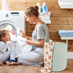 XUANGUO Cotton Rope Laundry Basket Hamper - Image 4