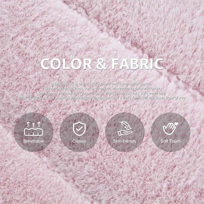 Bean Bag Chairs for Adults Giant Bean Bag Chair Memory Foam BeanBag Chair Bean - Image 4