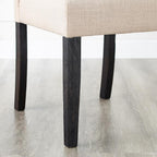 Roundhill Furniture Leviton Solid Wood Tufted Asons Dining Chairs - Image 2