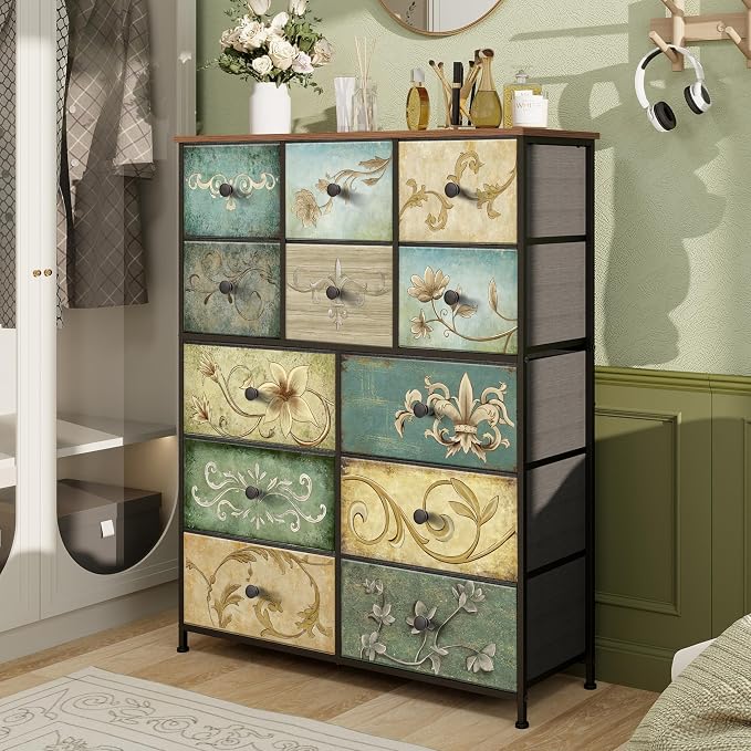 Tohomeor Dresser with Drawers for Bedroom Chest of Drawers Fabric Dresser for - Image 5