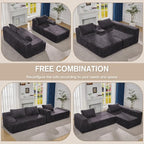 Hobestluk Modular Sectional Sofa Couches L-Shape Couch 3 Seat Modular Sofa - Image 7