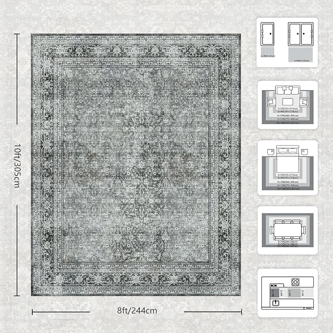 8x10 Area Rugs for Living Room - Image 2