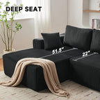 108” Modular Sectional Sofa, Cloud Sectional Couch - Image 4