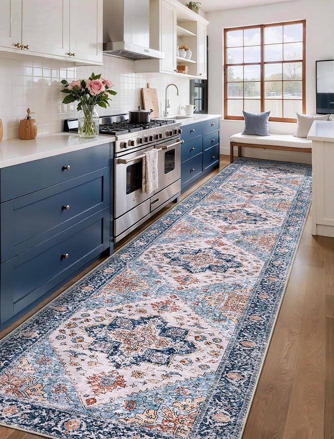 SERISSA 3x14 Washable Non Slip Boho Runner Rug - Image 2