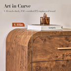 Curved 7-Drawer Dresser for Bedroom, 53.82" Wide Modern Chest of Drawers - Image 6