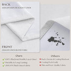 Snow White Pleated Linen 100% Blackout Curtains 105 Inches Long | Pinch Pleat - Image 6