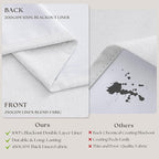 Snow White Pleated Linen 100% Blackout Curtains 100 Inches Long | Pinch Pleat - Image 6