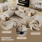 Furmax Sectional Couches for Living Room, U-Shaped Sofa Couch - Image 5