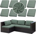 8PCS Patio Cushion Covers.Patio Furniture Couch SeatSlipcovers | Washable by SUKAIKEQA