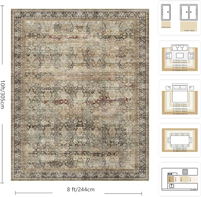 8x10 Area Rugs for Living Room - Image 2