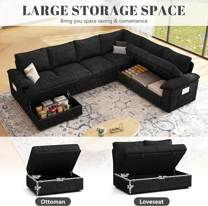 108 Inch Modular Sectional Sofa - Image 6