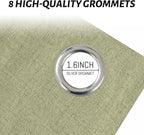 Yakamok Sage Linen Textured Curtains 63 Inches Long - Image 4