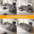 Modular Sectional Sleeper Sofa Bed, Couches - Image 7