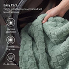Bedsure GentleSoft Sage Green Twin XL Blanket - Image 6