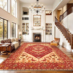 SERISSA 9x12 Washable Non Slip Boho Area Rug - Image 3