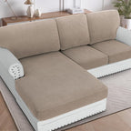 H.VERSAILTEX Sectional Couch Covers 3 Pieces Sofa Seat Cushion Covers L Shape by HVERSAILTEX
