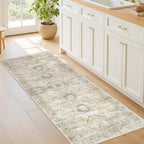 2x5 Rug Runner Washable for Entryway, Soft Bathroom Rugs by Restydon