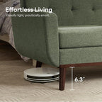 Kingfun 65.2" W Loveseat Sofa, Mid Century Modern Decor Love Seat Couches - Image 6