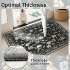 Soalmost Dog 6x9 Area Rugs for Living Room, Washable Animal Soft Rug Black | - Image 9