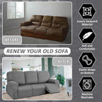 ULTICOR 8-Pieces Recliner Sofa Covers, Yarn Dyed Stretch Reclining Couch Covers - Image 4