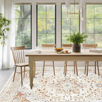 Orange Red 8x10 Washable Area Rugs - Image 8