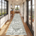 Hallway Runner Rug 2x12 Extra Long Washable Runner, Non Slip Runner by Restydon