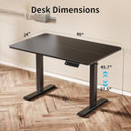 BIZUM 40x24 Inch Electric Standing Desk - Image 3