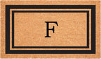Calloway Mills 152961830F Black Border 18" x 30" Monogram Doormat by Callowaymills