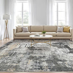 LOONGRUG 10x14 Area Rugs Washable Large Neutral Modern Living Room Rug | - Image 5