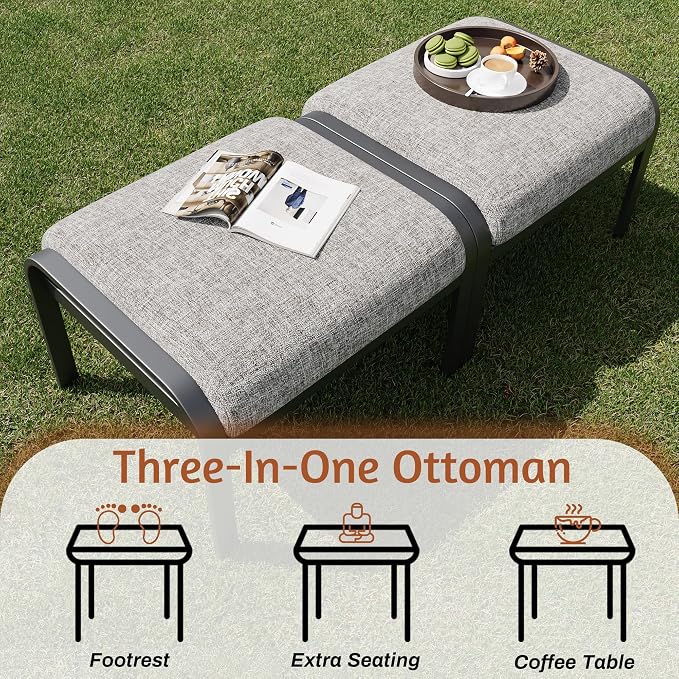 HOMREST Outdoor Swivel Rocker Patio Chairs - Image 8