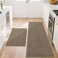 BEQHAUSE Kitchen Rugs and Mats 2PCS Non-Slip, Taupe | Kitchen Mats by BEQHAUSE