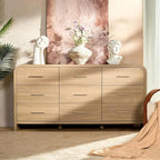 Curved 9-Drawer Dresser for Bedroom, Vanity Desk TV Stand for Living Room - Image 6