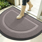 OLANLY Half Circle Front Door Mat Outside 35x23 All-Season Rubber Doormat | by OLANLY