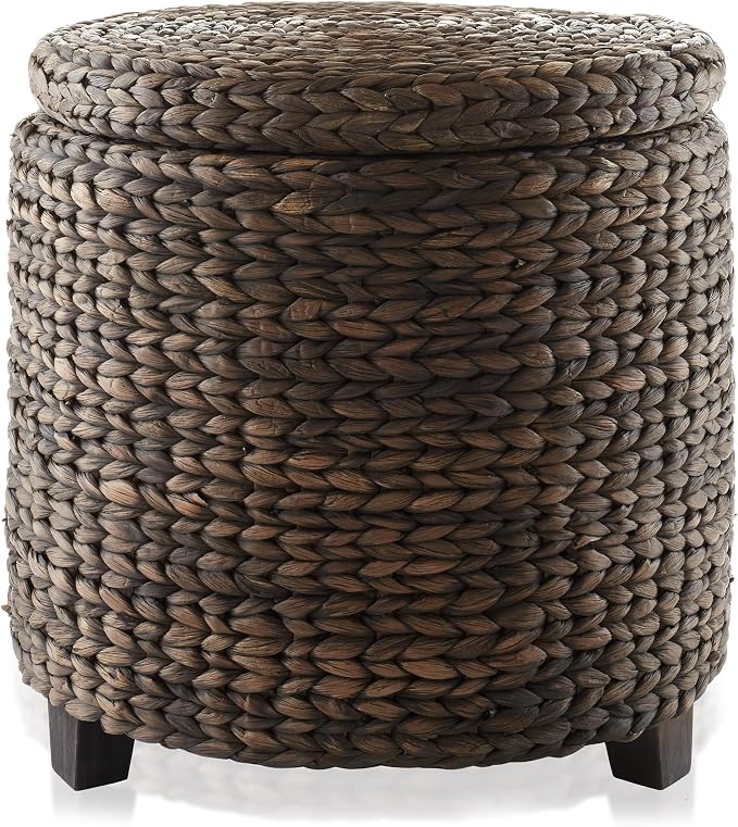 Casafield 17" Round Storage Ottoman - Image 4