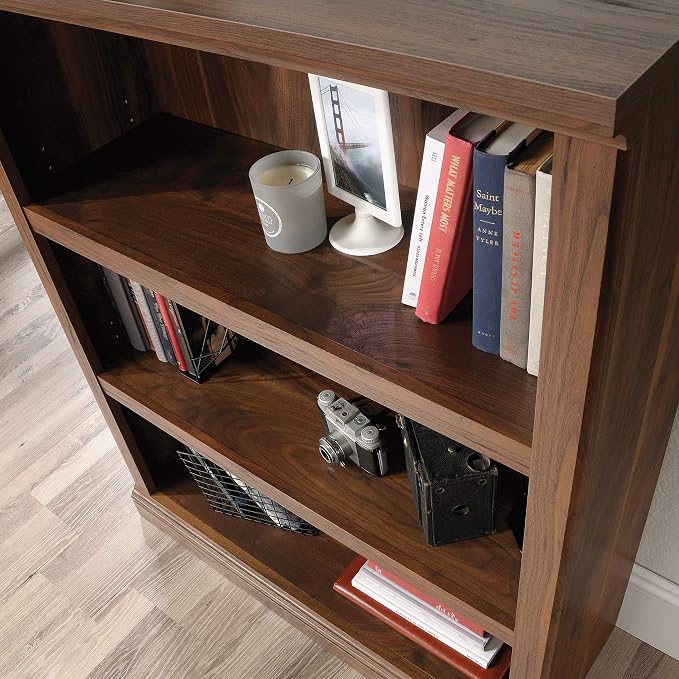 Sauder 3 Tier Book Shelf Wooden Bookcase Multipurpose Bookshelf - Image 9