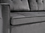 Sofa Bed, Pull Out Couch with Side Pockets, 3 in 1 Velvet Fabric Loveseat - Image 6