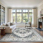 5x7 Area Rugs for Living Room, Large Washable Rug, Dining Room, Low Pile - Image 4