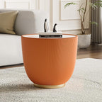 SSLine Bowl-Shape Small Coffee Table Modern Sintered Stone Top Coffee Table in - Image 3