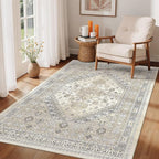 4x6 Area Rug for Entryway, Washable Kitchen Rug, Living Room, Dining Room by Zesthome