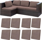 8Pcs Patio Cushion Covers, Outdoor Stretch Cushion Covers, Washable | Stretch by Unknown