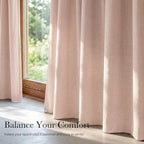 NICETOWN 100% Absolutely Blackout Linen Curtains - Image 6
