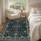 6x9 Area Rugs Living Room: Washable Vintage Rug - Image 4
